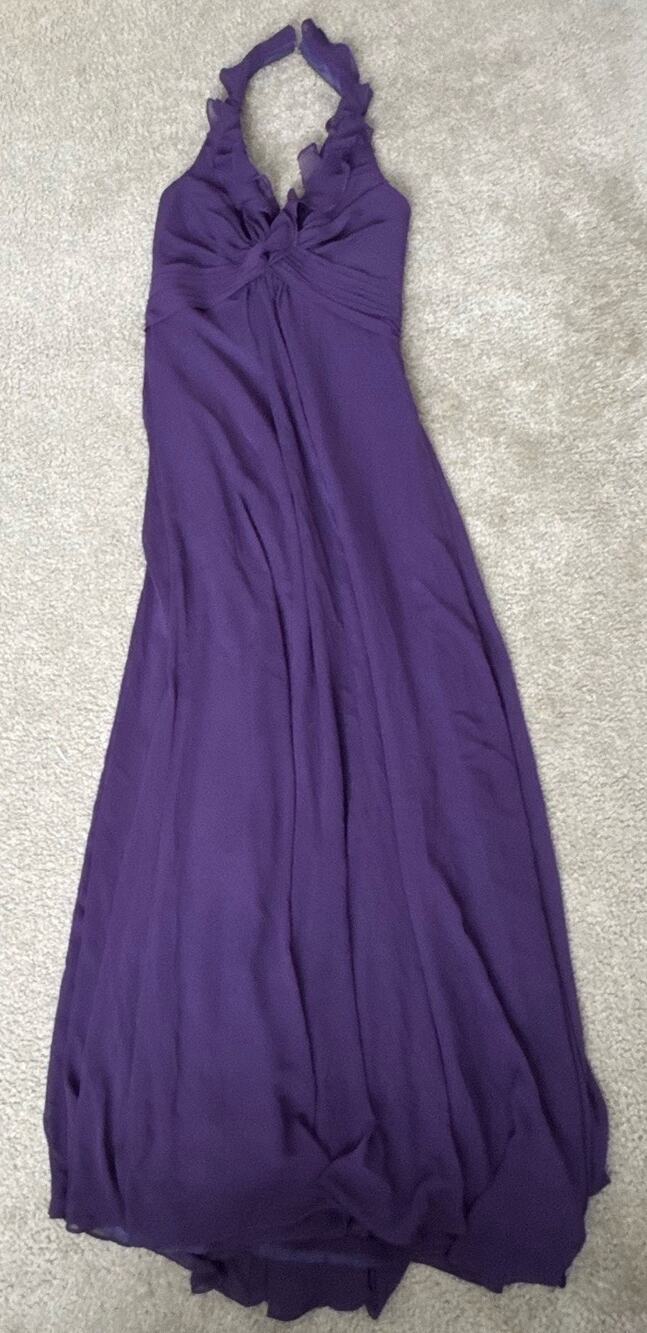ALLURE BRIDALS GRAPE CHIFFON GOWN SIZE 12 NWT ($209) Purple Formal Bridesmaid